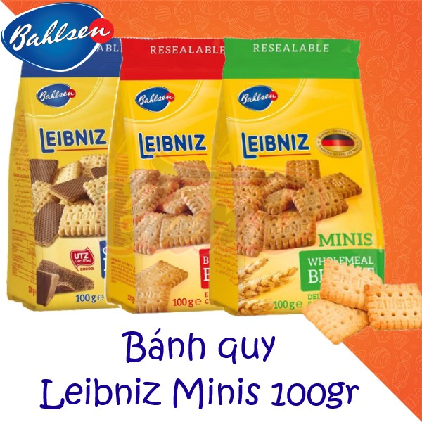 (3 vị) Bánh quy Leibniz Minis 100gr