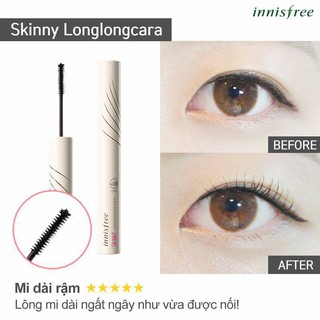 MASCARA CHUỐT MI SIÊU MẢNH LÀM DÀI MI INNISFREE SKINNY LONGLONGCARA