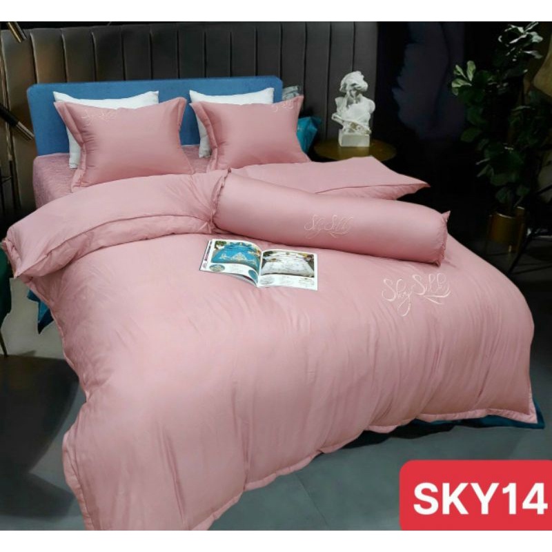 BỘ CHĂN GA GỐI LỤA PYEODA SKY 5 MÓN SHOP vũ thị thơm