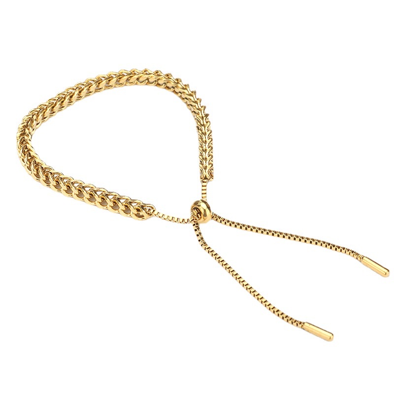 Vòng Đeo Tay Bằng Titan Vàng Chống Nước Không Gây Dị Ứng Có Thể Điều Chỉnh