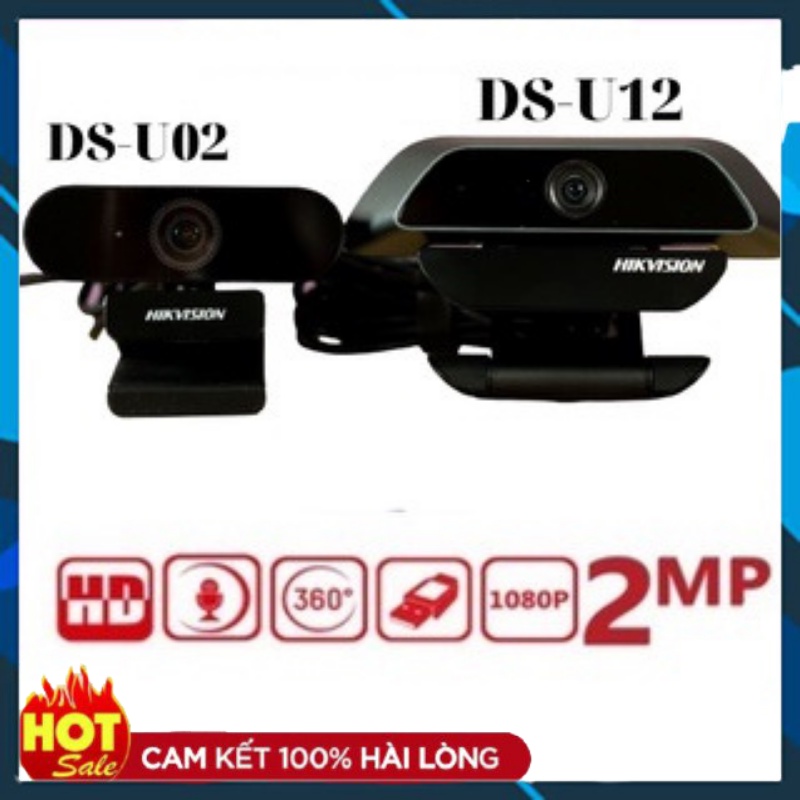 Webcam Máy Tính HIKVISION DS-U02,DS-U12 Chuyên Dụng Cho Livestream, Học Và Làm Việc Online Siêu Rõ Nét