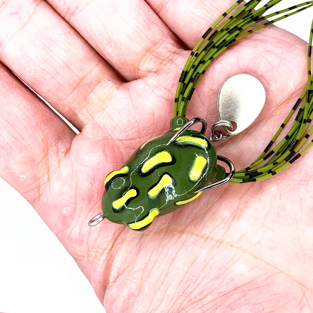 1Pcs Mồi Câu Cá Mềm Hình Ếch Sấm Sét 3cm 4.2g Frog Fishing Lure Bait Tackle