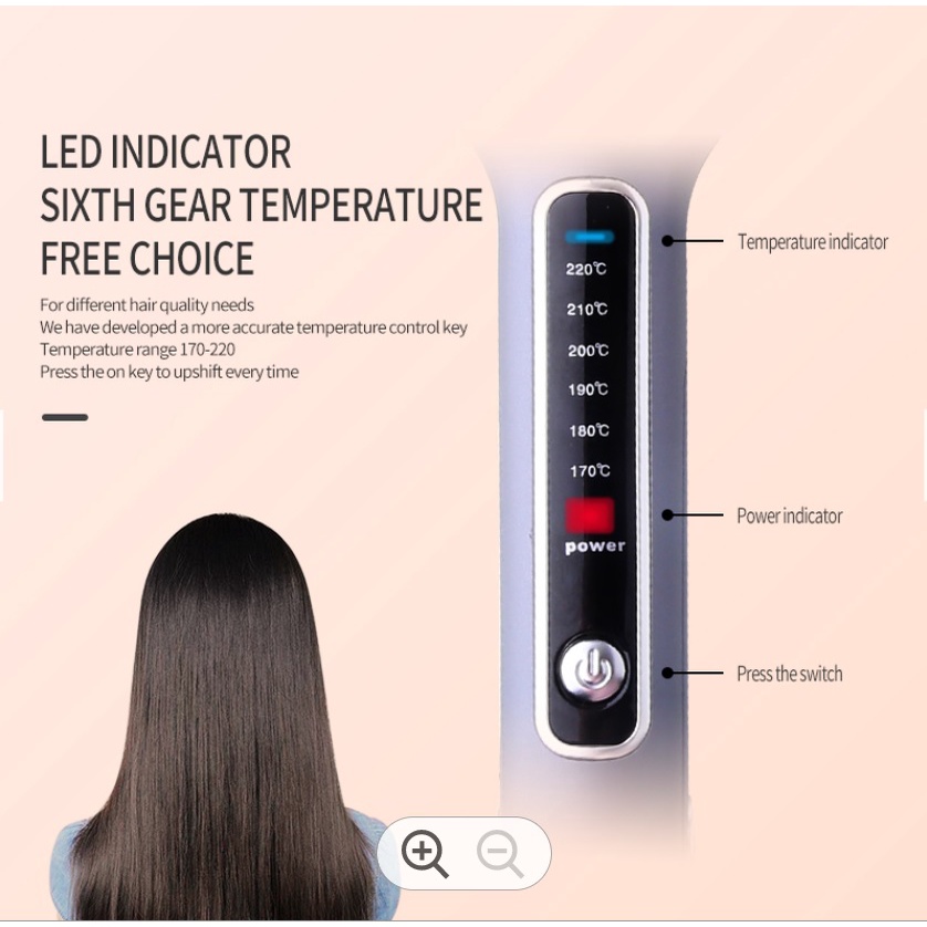 Máy Kẹp Tóc Làm Thẳng Mượt Tóc Với 6 Mức Nhiệt Kemei KM 740