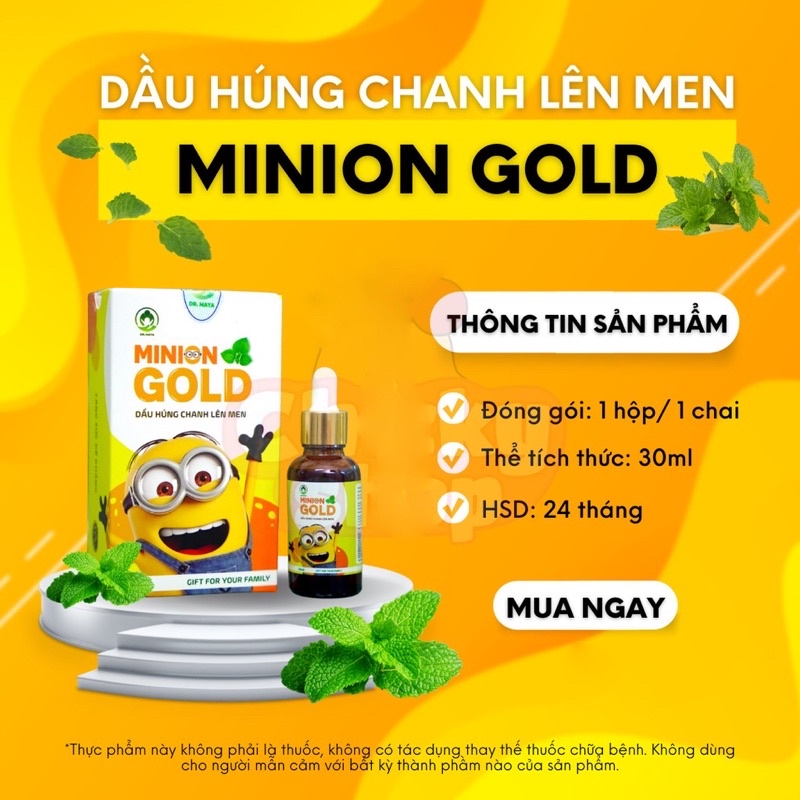 Dầu húng chanh Minion 30ml