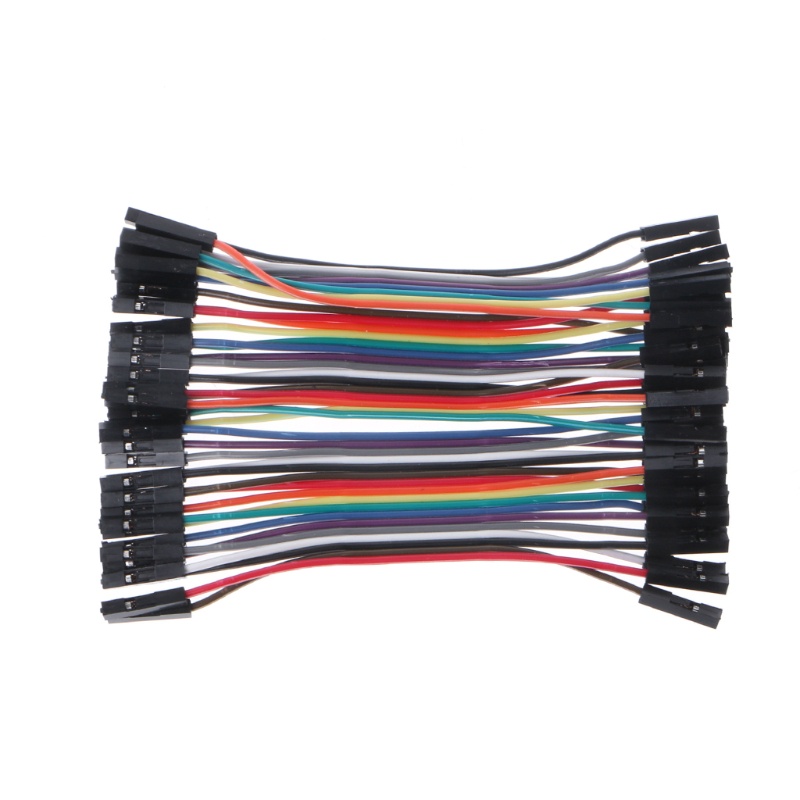 Set 40 Dây Cáp M-F / M-M / F-F Nhiều Màu Sắc Dùng Để Làm Bảng Mạch Breadboard