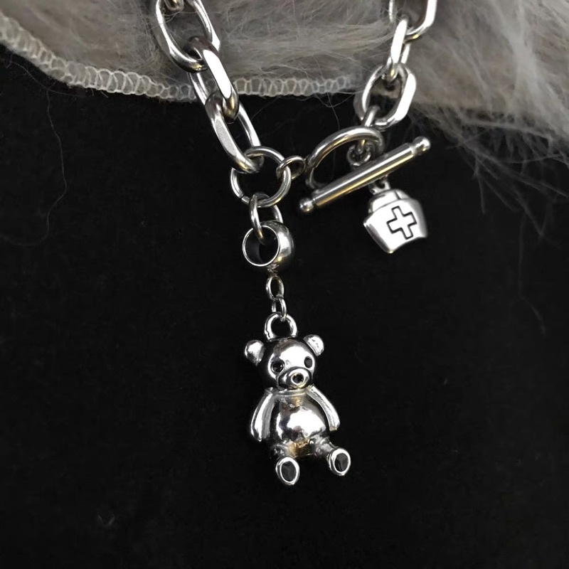 Lắc tay xích gấu titan không ghỉ sét