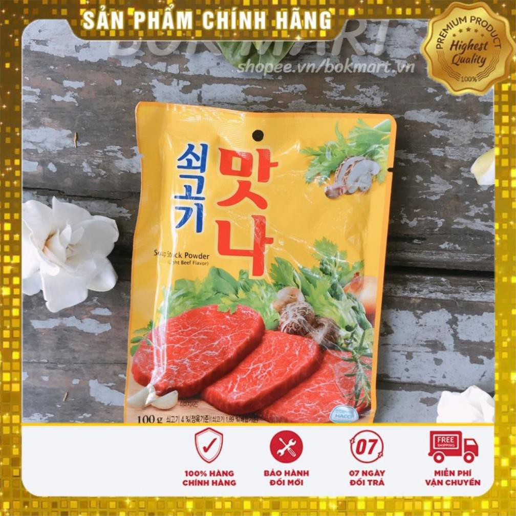 💥 ⚡ SẢN PHẨM CHÍNH HÃNG   BỘT NÊM GIA VỊ THỊT BÒ DAESANG HÀN QUỐC GÓI 100G