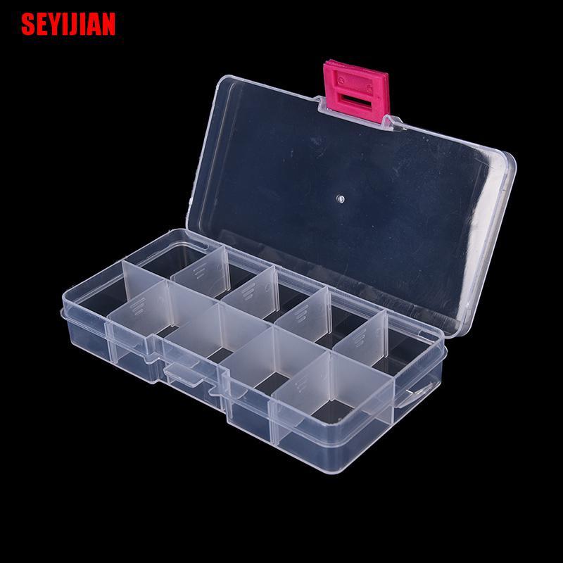 Hộp Nhựa Đựng Trang Sức Có Thể Điều Chỉnh 10 Ngăn Tiện Lợi