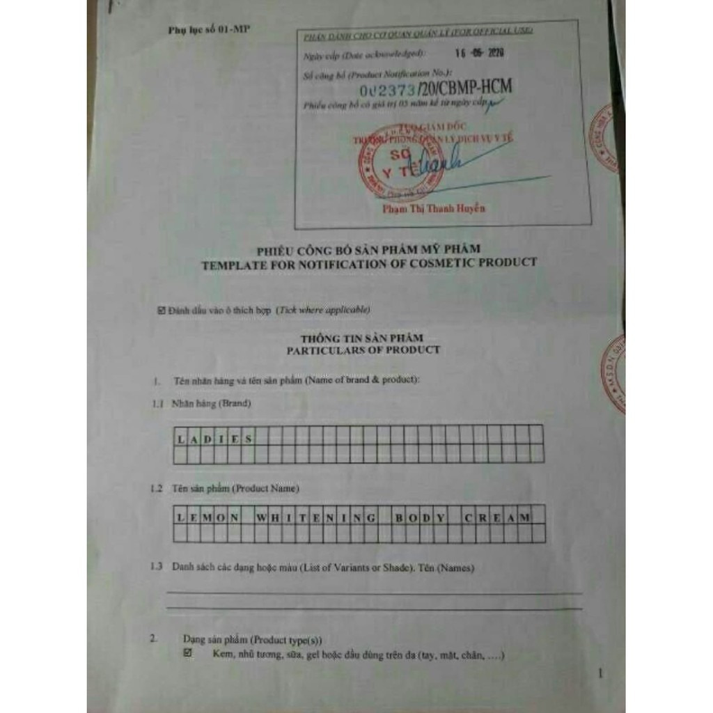 Kem Body Cao Cấp Lemon Chanh Kích Trắng Da | Thế Giới Skin Care