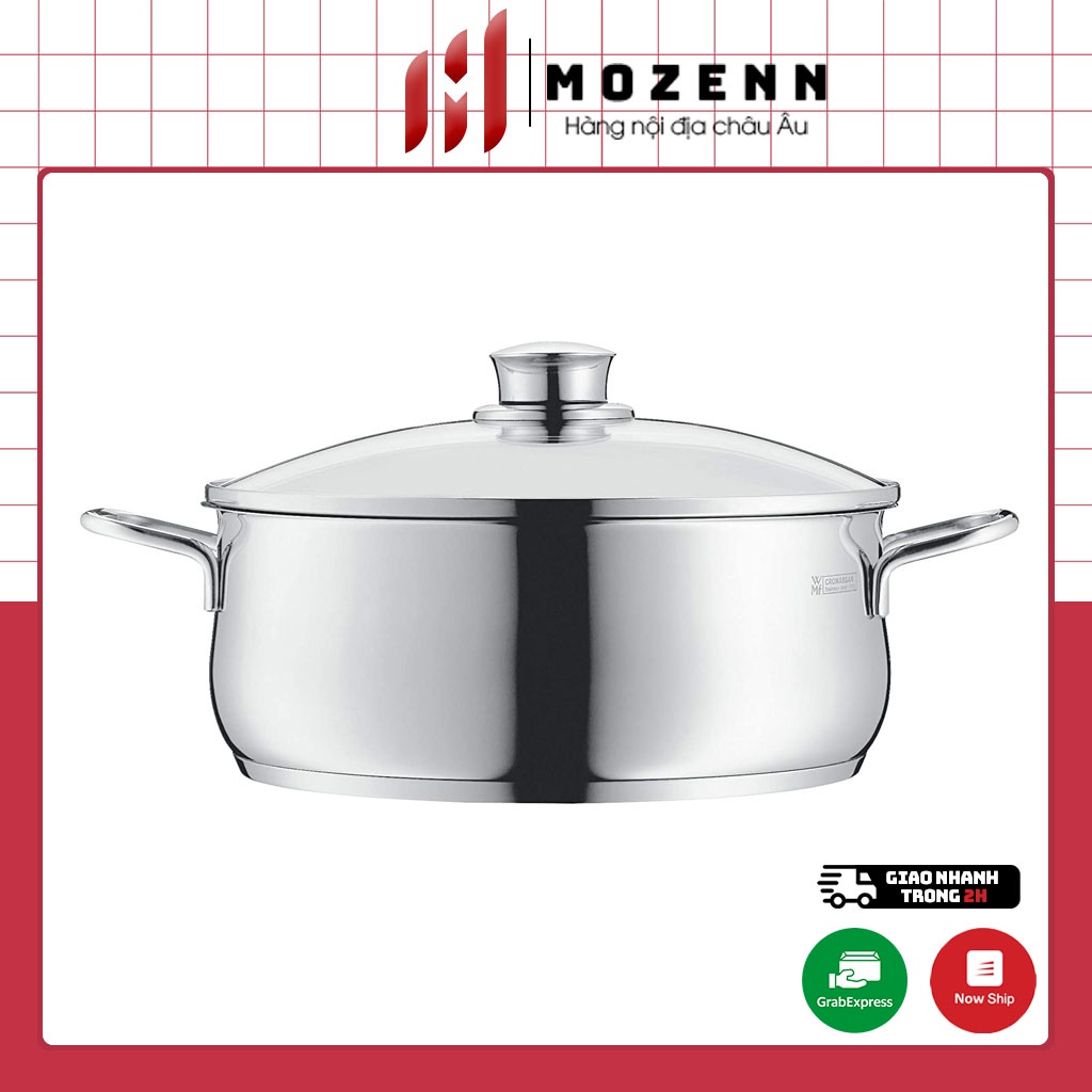 Nồi WMF Diadem Plus Bratentopf 16 cm 2L thành thấp chất liệu thép không gỉ [nhập Đức chính hãng]