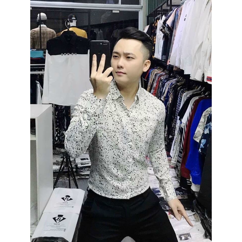 [Mã INCU20 giảm 20K đơn 150K] Áo sơ mi họa tiết nam dài tay TMINA in họa tiết phong cách Hàn Quốc trẻ trung - SM05 | BigBuy360 - bigbuy360.vn