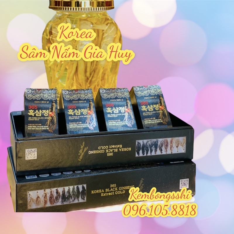 Cao Hắc Sâm 365 CAO CẤP HÀN QUỐC cô đặc 100%