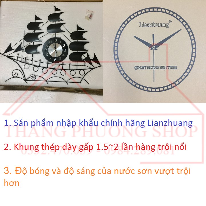Đồng Hồ Treo Tường Thuận Buồm Xuôi Gió TP-020B