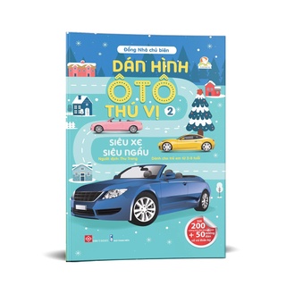 Sách - dán hình ô tô thú vị- siêu xe siêu ngầu
