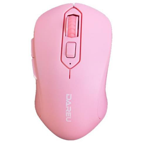 Chuột Không Dây DAREU LM115 PINK - Chuột Máy Tính Màu Hồng Dễ Thương