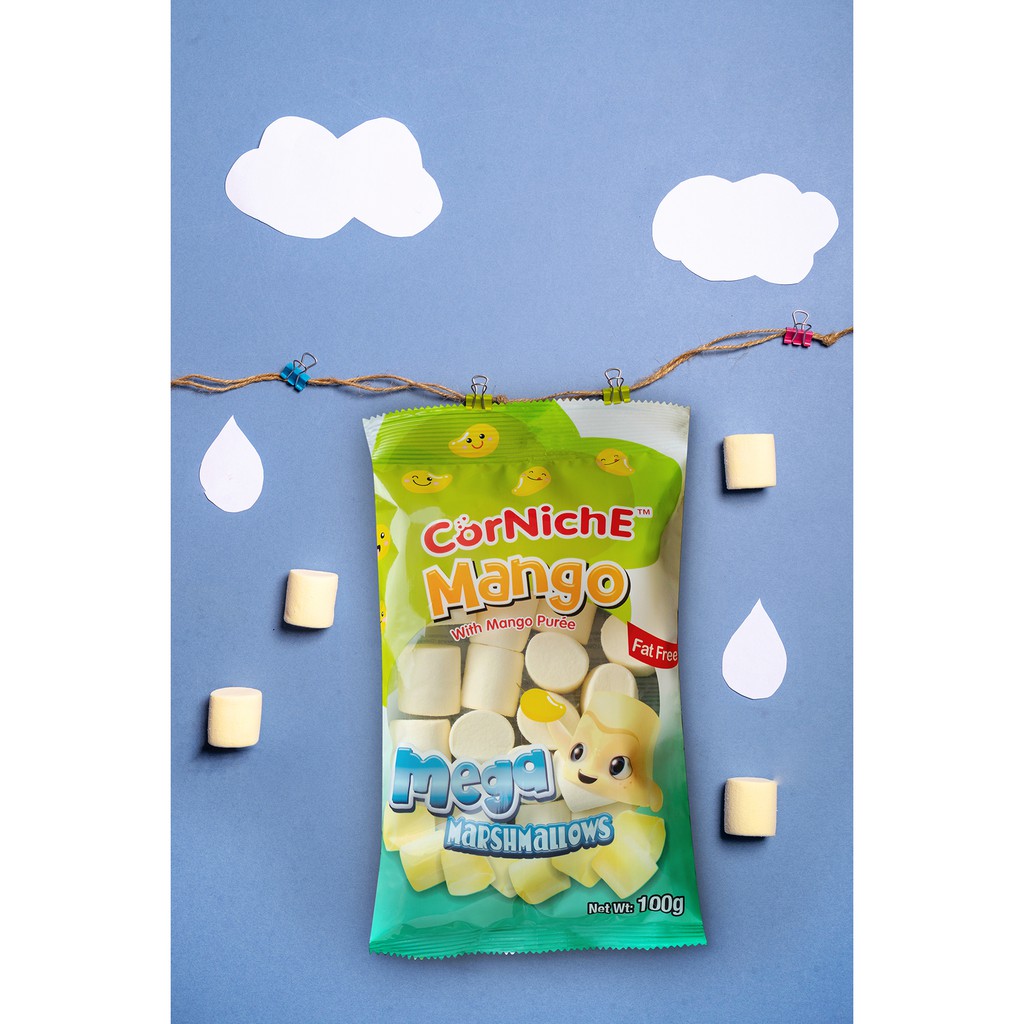 Kẹo Dẻo CorNichE Marshmallow Vị Xoài 100g - Kẹo Xốp