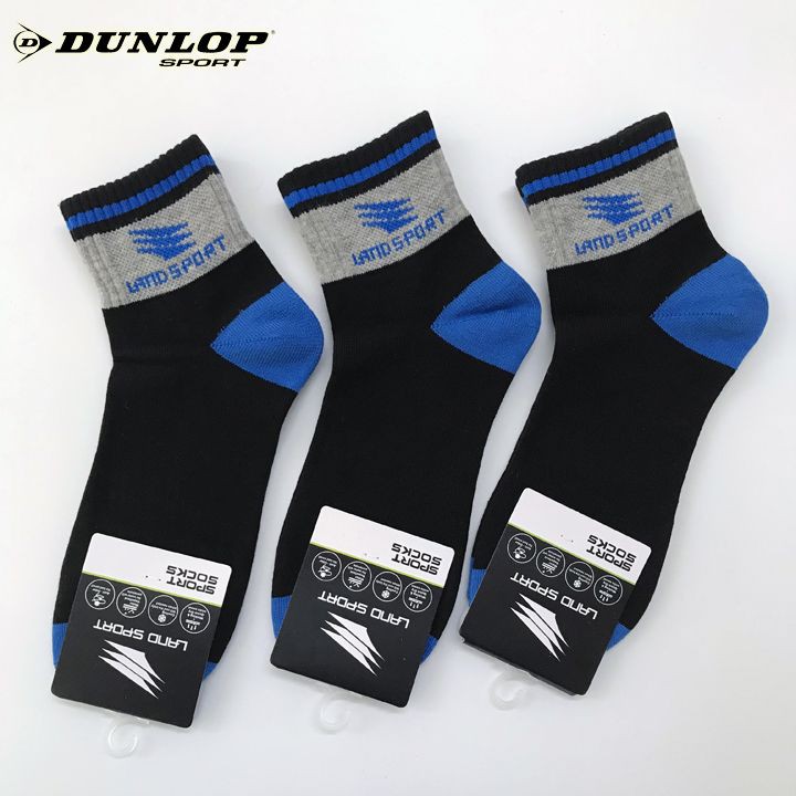 [Mã MABRGMV4 giảm 15% đơn từ 99k] Tất thể thao DUNLOP Land Sport - SLA0021 Thoáng khí chống hôi chân