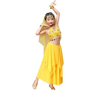 Set Trang Phục Múa Bụng Ấn Độ Cho Bé Gái