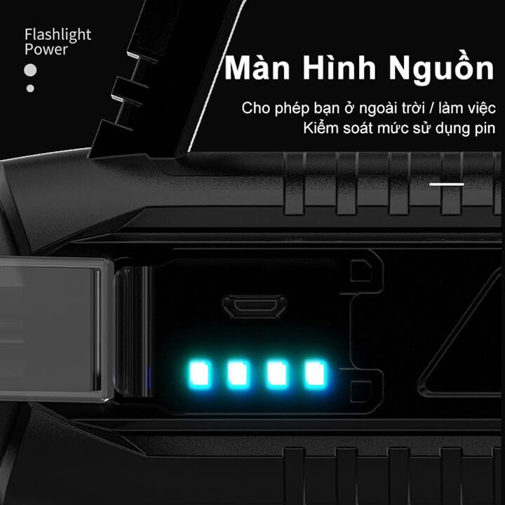 Đèn pin cầm tay siêu sáng SL06 cáp sạc micro USB chống nước 3 chế độ sáng