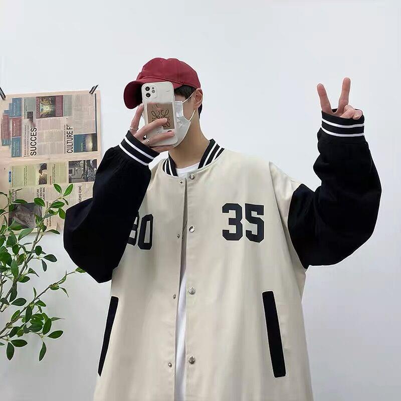 Áo khoác bóng chày AOKANG dáng rộng thời trang mùa hè năng động dành cho nam