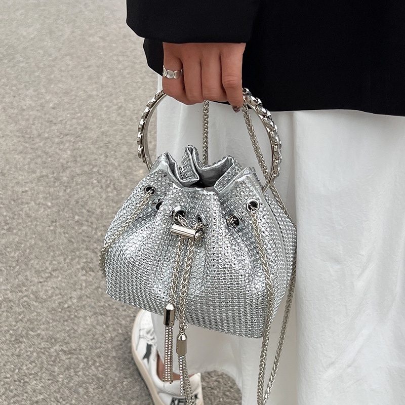 Túi Đeo Chéo Đính Đá Lấp Lánh Thiết Kế Mới Thời Trang Mùa Hè Cho Nữ 2022
