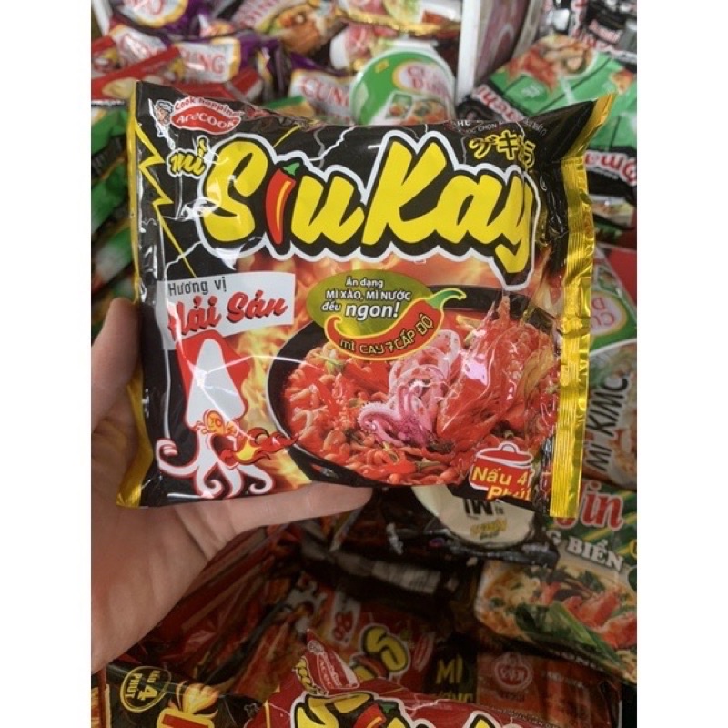 Mì Siu Kay 7 Cấp Độ Acecook 128g Đủ Vị