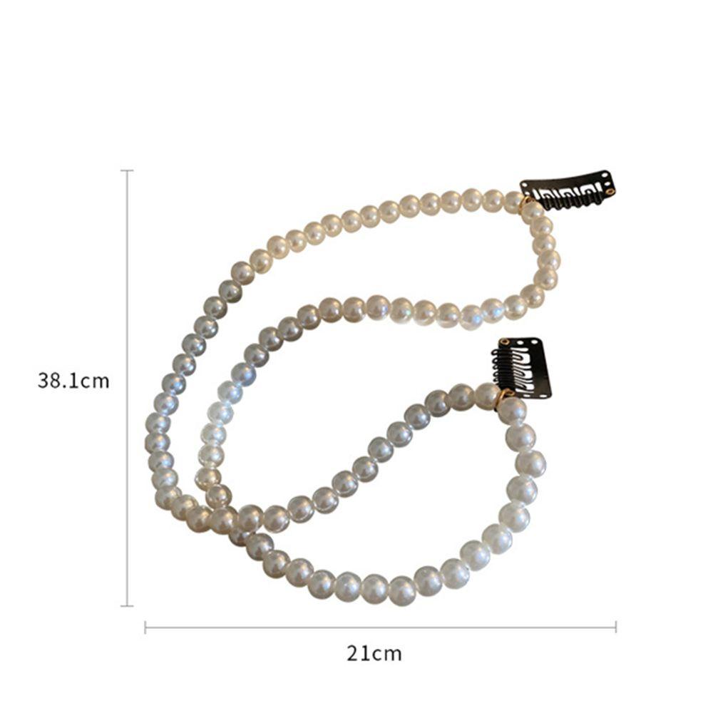 Kẹp Tóc Đuôi Ngựa VANES1 Bằng Hợp Kim Đính Hạt Phong Cách Vintage Sáng Tạo Dành Cho Nữ