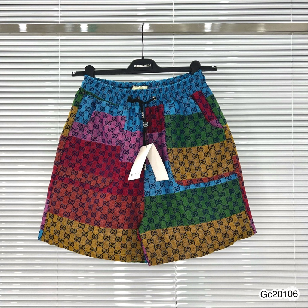 Quần Short Nam Gu.cci 7 màu Cực Chất . Quần Đùi Nam Gc Họa Tiết In Hình Chất Vải Cotton Thô Cao Cấp DT STORE MENWEAR
