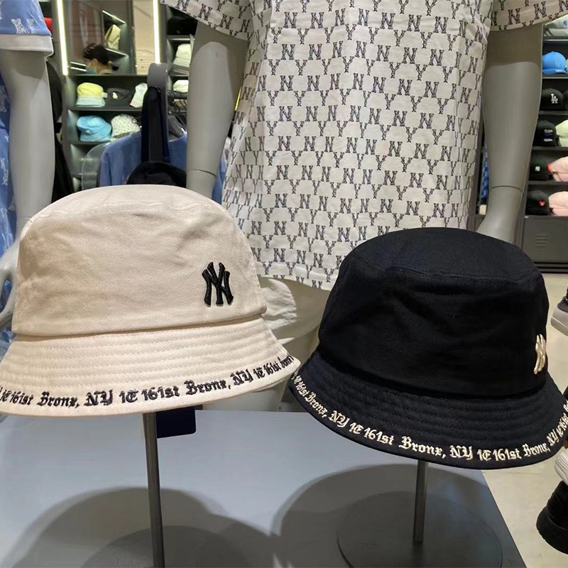 Mũ bucket Ny nón tai bèo viền thêu chữ phong cách form unisex nam nữ đội - M30