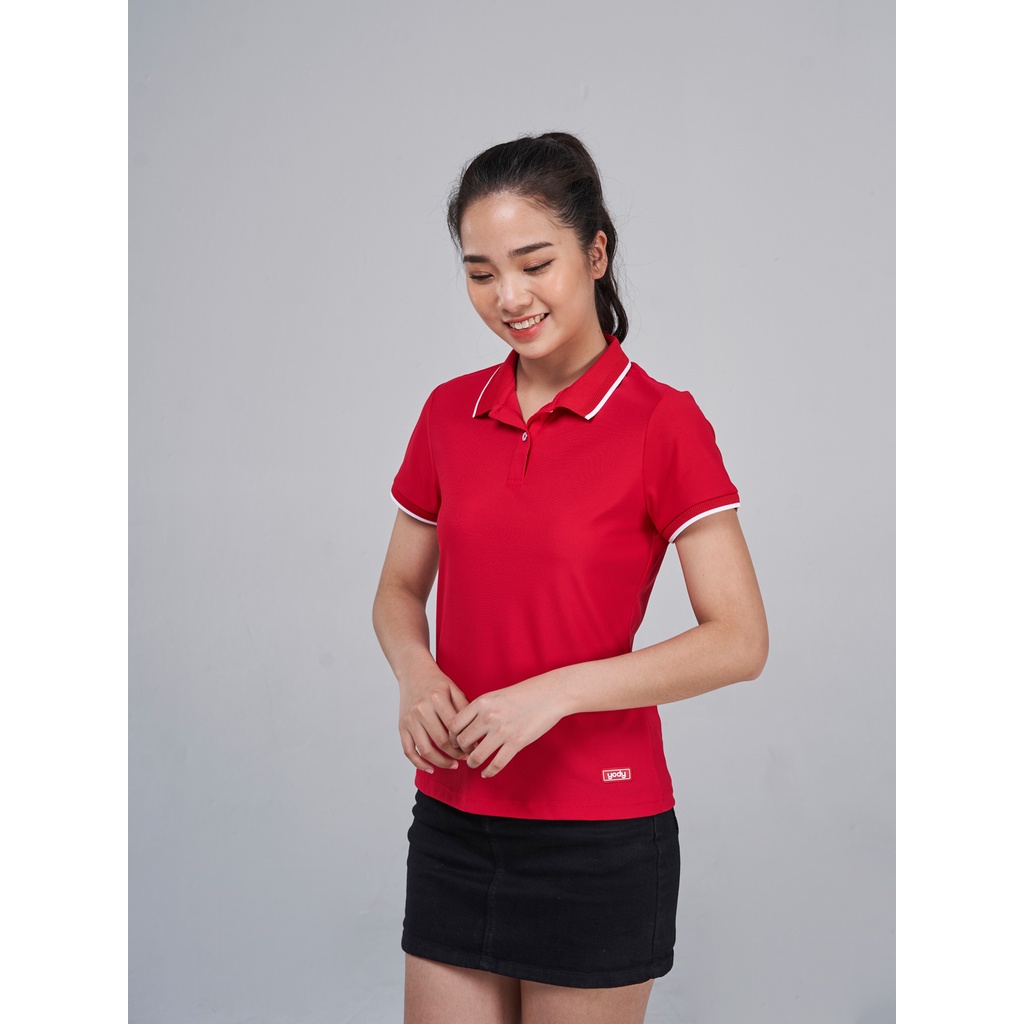 Áo polo nữ YODY có cổ vải airy cool giữ form thoáng mát - APN5046