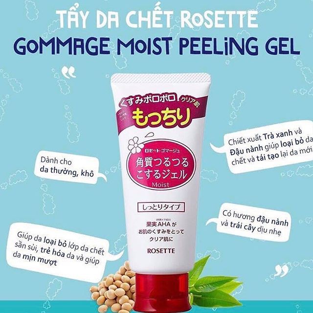 [CHÍNH HÃNG] Tẩy Tế Bào Chết Rosette 120G (Da Thường và Da Khô)