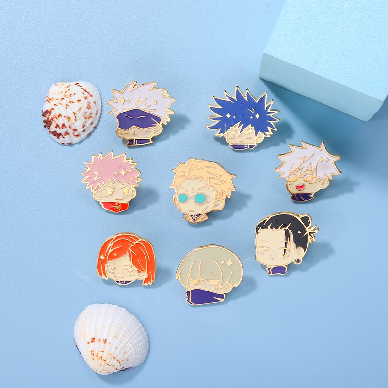 Ghim cài QIHE JEWELRY nhân vật anime Jujutsu kaisen thích hợp gắn balo làm quà tặng bạn bè