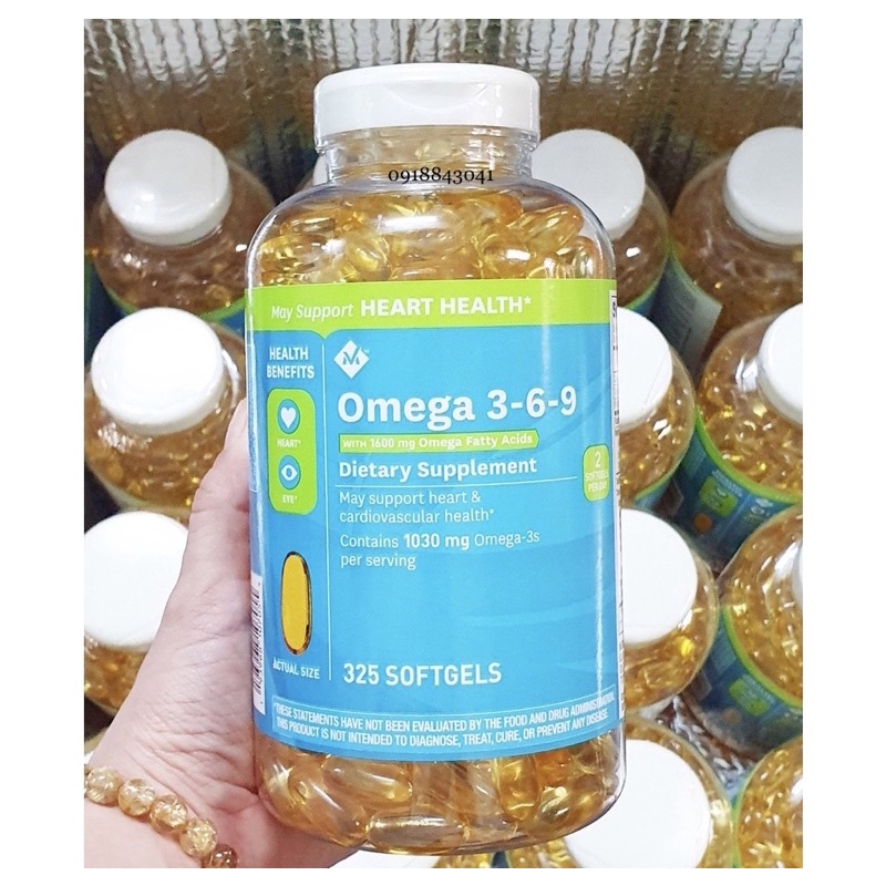 Viên uống Omega 369 Member’s Mark 325 viên