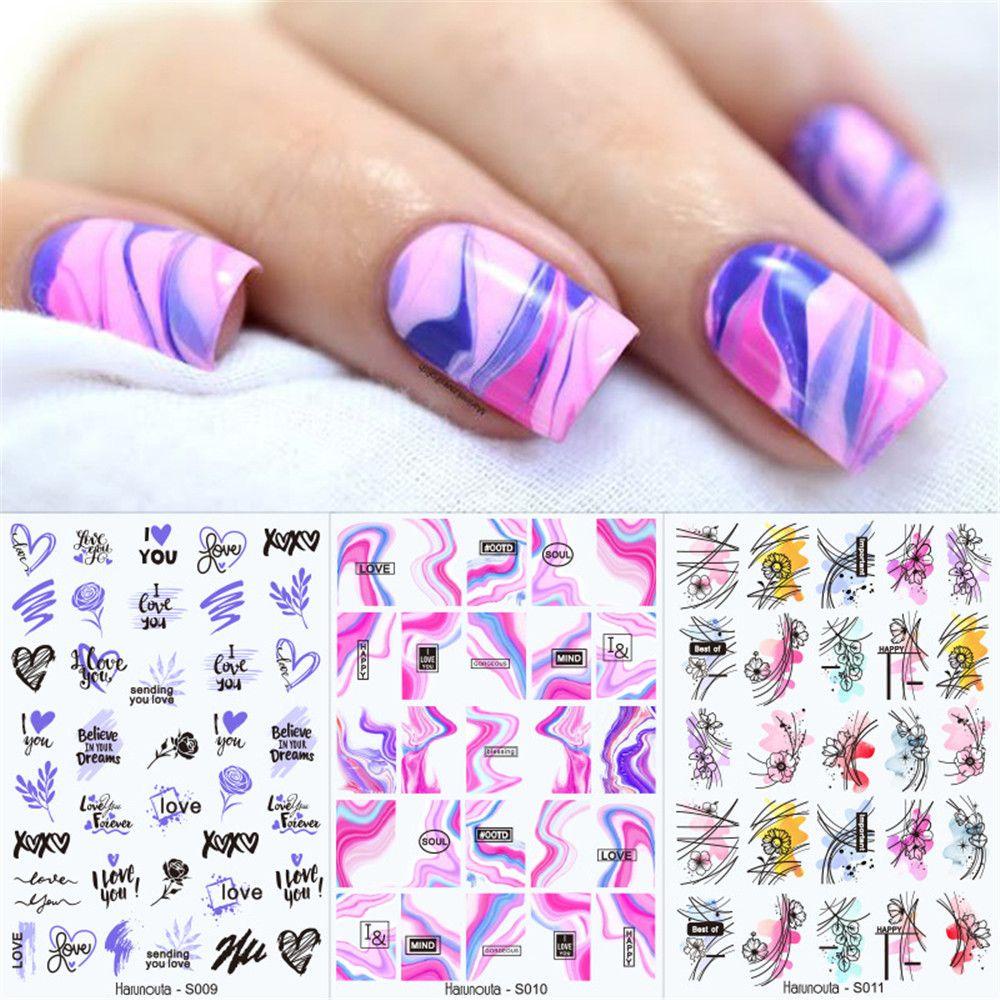 XIANTIN Sticker 3D Dán Móng Nghệ Thuật