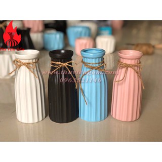 [ Sỉ ] Lọ hoa thắt nơ chuẩn Bát Tràng