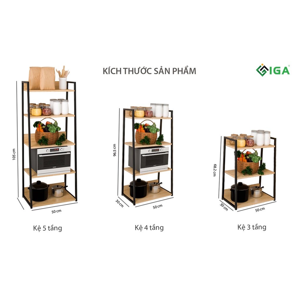 Kệ Đa Năng IGA Whites Kodo 4F Phong Cách Hiện Đại GM06