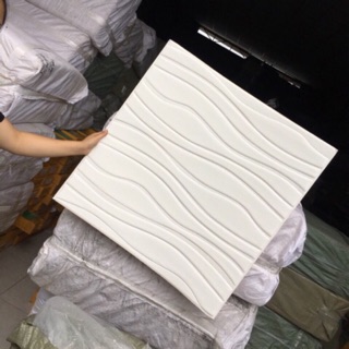 Xốp dán tường vân sóng 3D