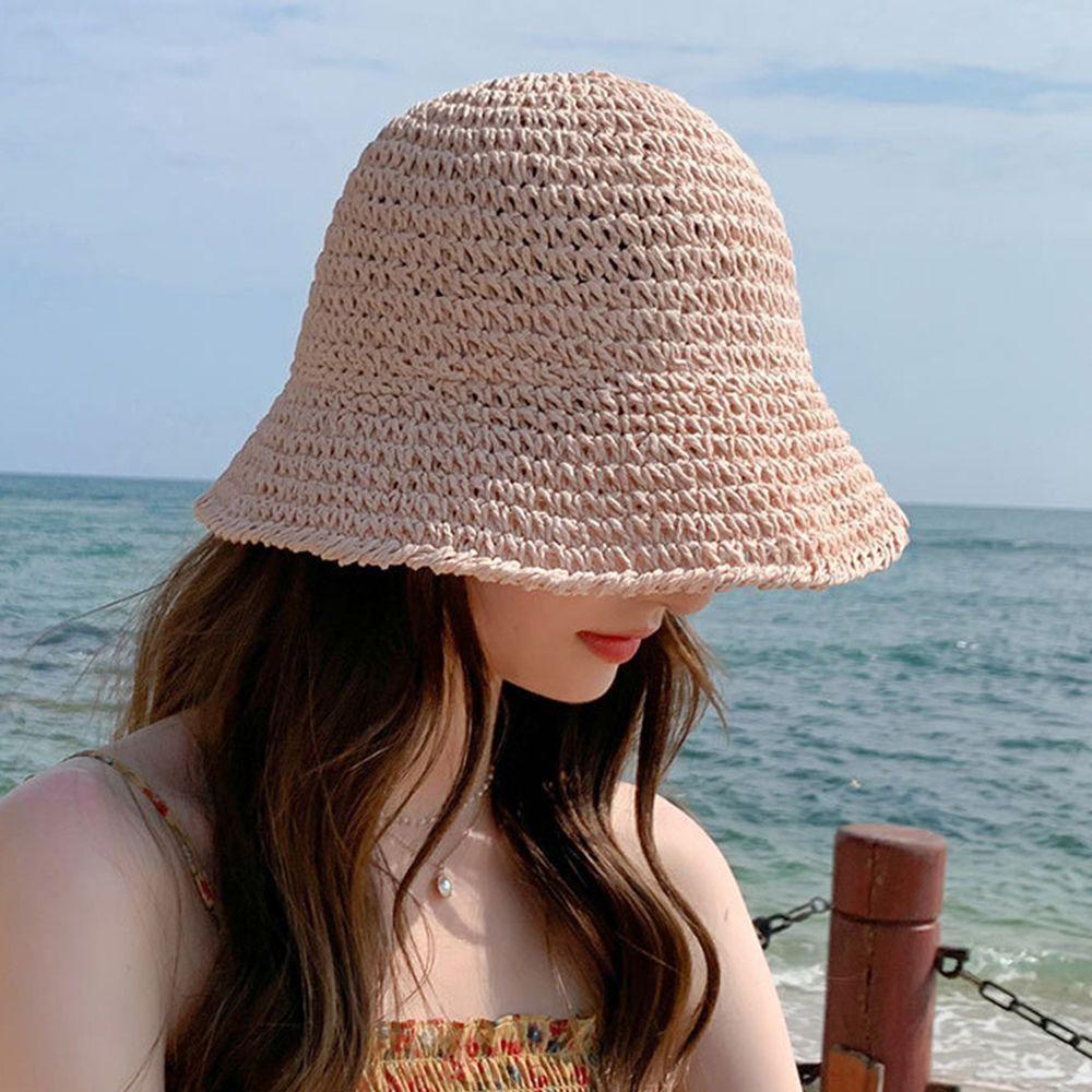Mũ Vành Chống Nắng Chống Tia UV Màu Sắc Đơn Giản Phong Cách Hàn Quốc