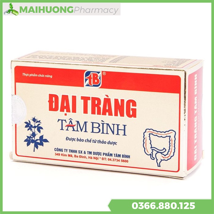 Đại Tràng Tâm Bình hỗ trợ điều trị viêm đại tràng cấp và mãn tính,Viêm đại tràng co thắt, rối loạn tiêu hóa