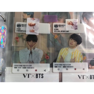 Card Taehyung, Yoongi BTS OFFICIAL (thẻ hình)