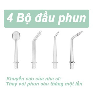 Máy Tăm Nước Cầm Tay - Tăm Nước Vệ Sinh Răng Miệng Oral Irrigator Bản Quốc Tế Chuẩn Châu Âu