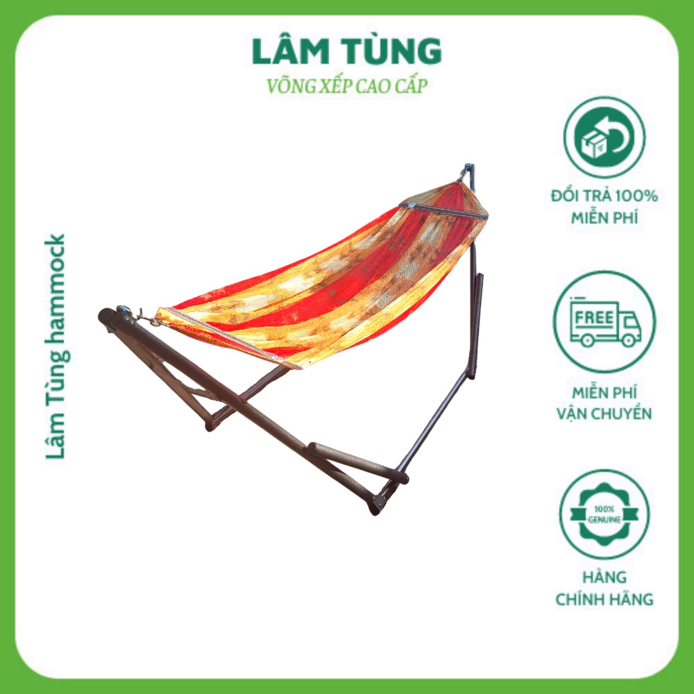 Võng lưới in hình Thổ cẩm Ngôi sao màu cam xuất khẩu Hàn Quốc⚡FREESHIP⚡