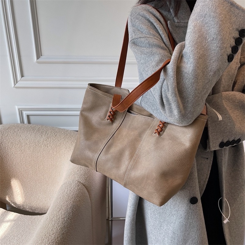 Túi Tote Đeo Vai / Xách Tay Cỡ Lớn Phong Cách retro Mới 2022 NB00443