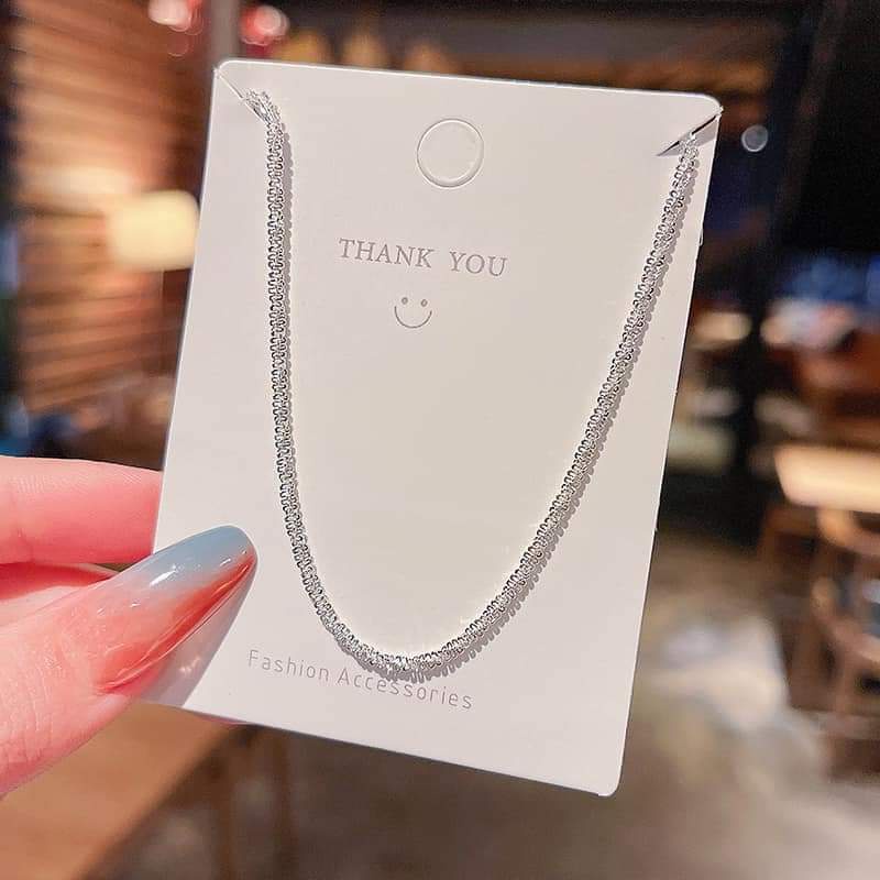 Dây chuyền bạc 925 Dây mì xù sáng lấp lánh Van Jewelry V10743
