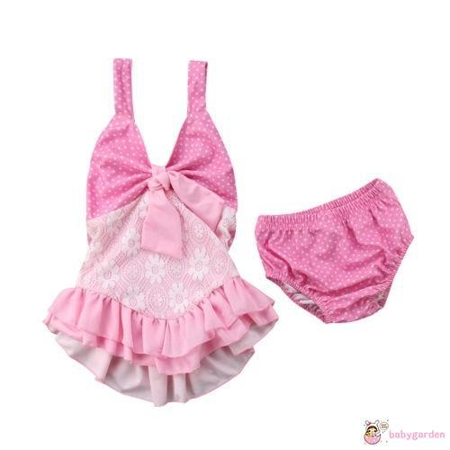 Set đồ bơi chấm bi xinh xắn cho bé gái