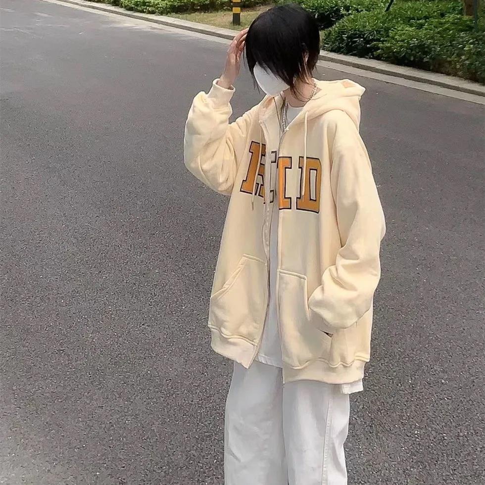 Áo Khoác Cardigan Mỏng Dáng Rộng Phong Cách Hàn Quốc Thời Trang Xuân Thu Cho Nữ Sinh