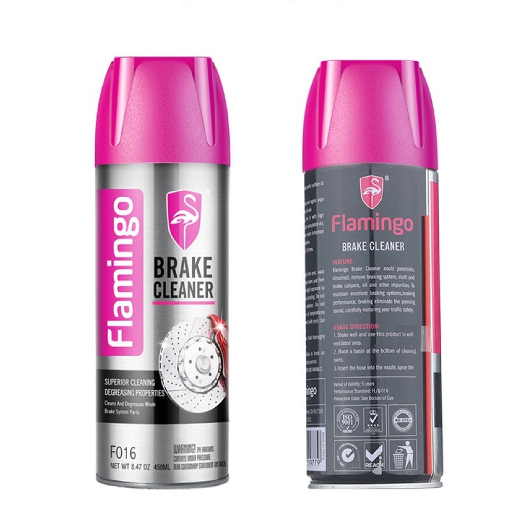 Dung dịch tẩy rửa vệ sinh má phanh xe, bảo dưỡng đĩa phanh xe Flamingo F016 450mL