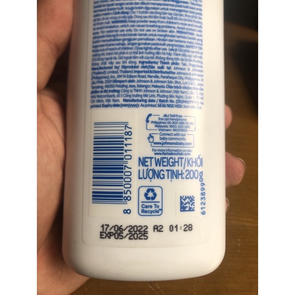 Phấn thơm hương hoa dành cho trẻ em 200gram