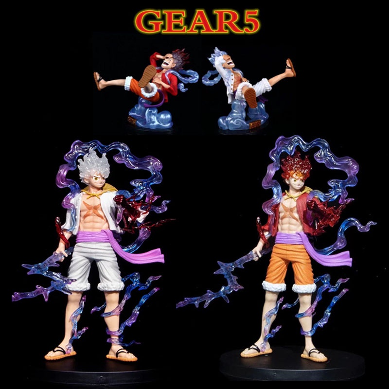 Mô Hình Nhân Vật Sun God Nika Gear 5 Luffy Anime One Piece 21cm Bằng PVC