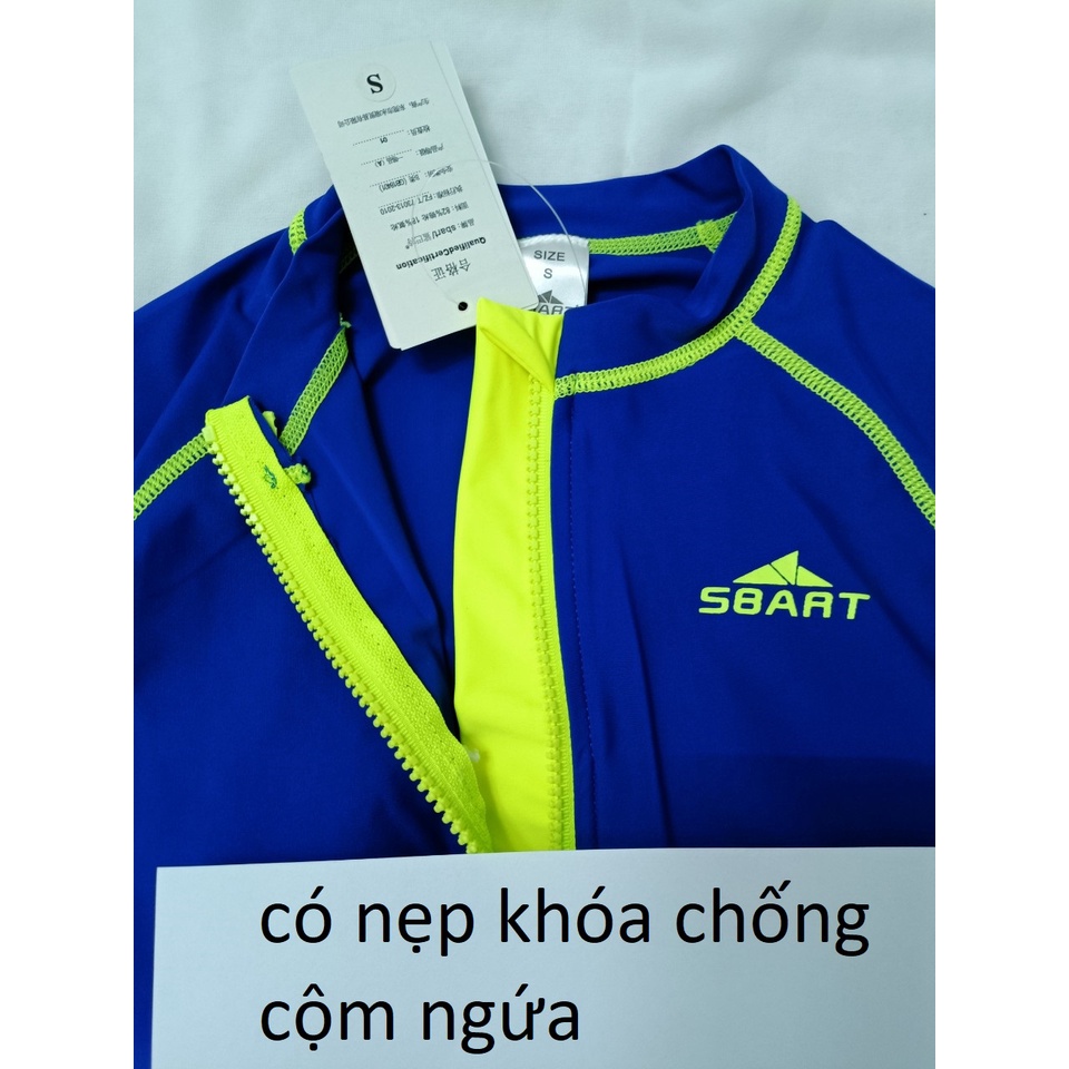 Áo bơi nữ dài tay kéo khóa Sbart cao cấp chống nắng thời trang